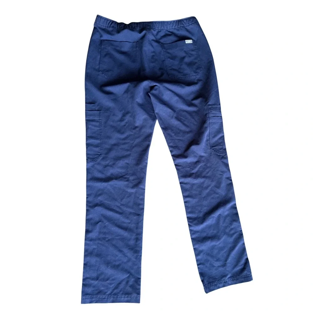 Figs Scrub Pants Technical Collection Navy Blue Cargo Mens Small Nursing
